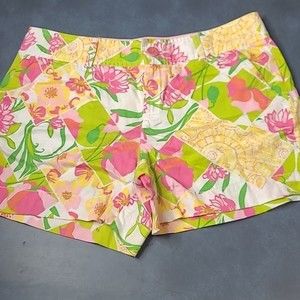 Lilly Pulitzer Mitzie Lilly Fields Forever floral shorts size 8